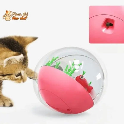 Balle de jeu interactive “aquarium” pour chat - AQUA'CHAT™ - Pour toi Mon chat