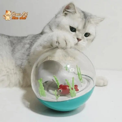 Balle de jeu interactive “aquarium” pour chat - AQUA'CHAT™ - Pour toi Mon chat