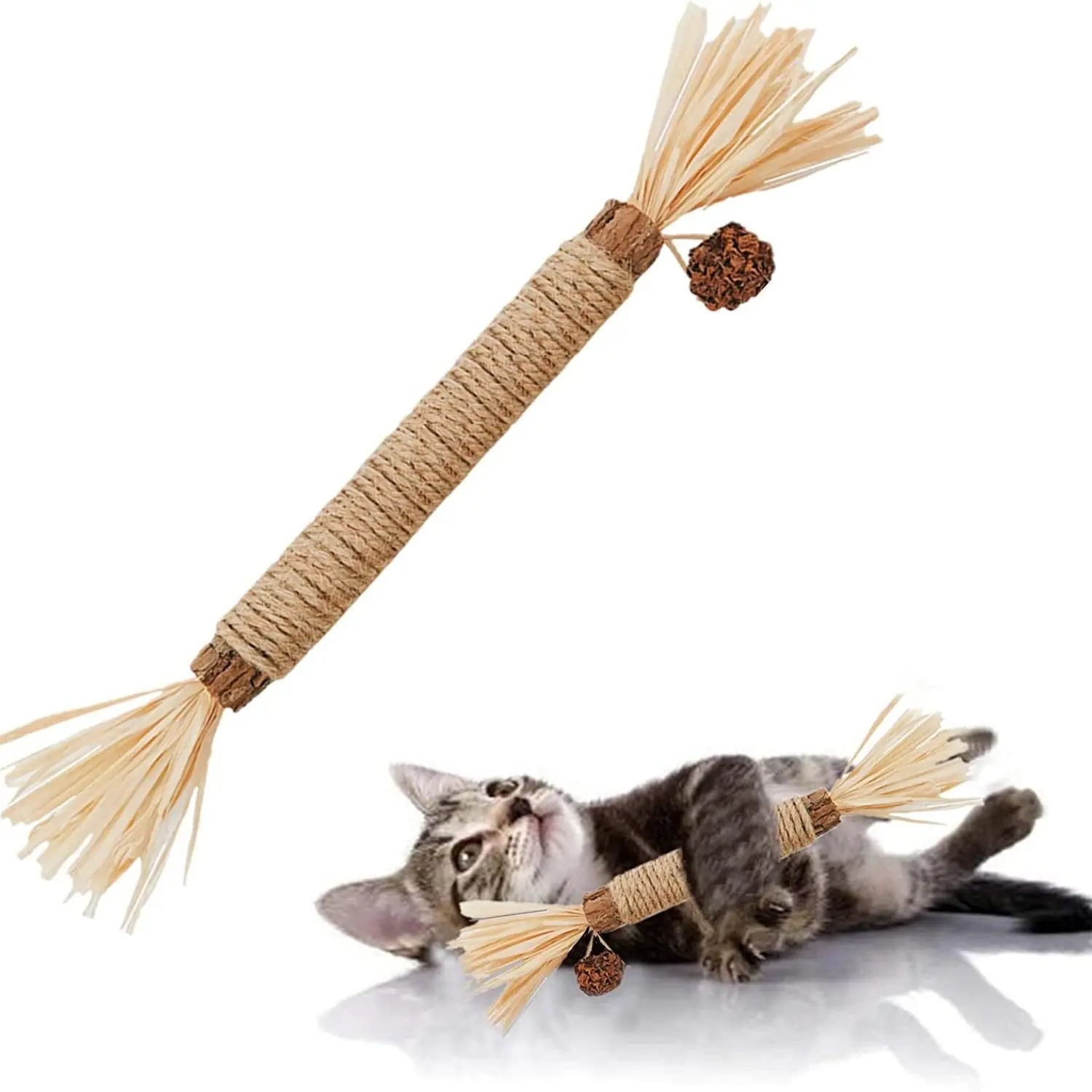 Bâton à mâcher en herbe pour chaton