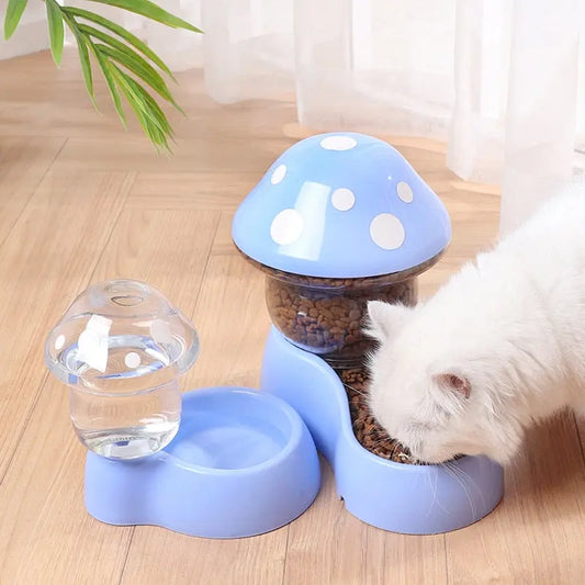 Bol d'alimentation en forme de champignon pour chat Pour toi Mon chat