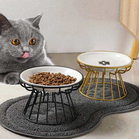 Bol en céramique surélevé pour chats Pour toi Mon chat