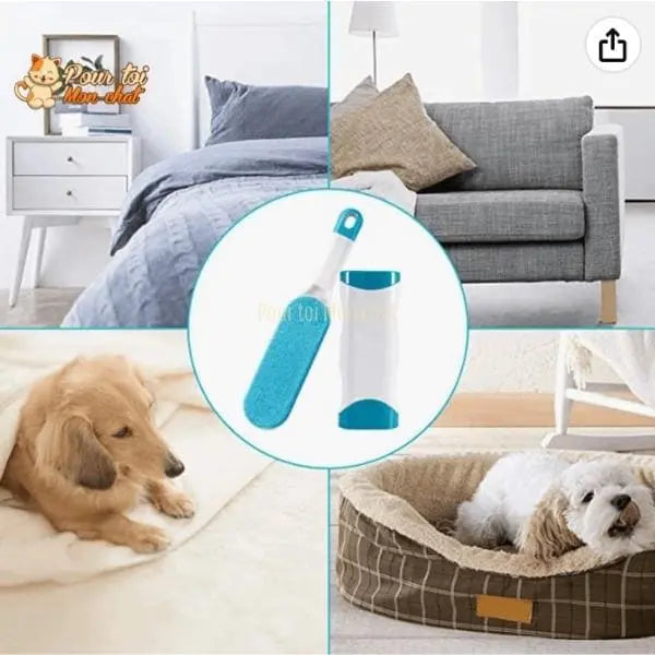 Brosse à poils pour Chat sur Vêtement et Canapé - Chat'Brosse'Tout™ - Pour toi Mon chat