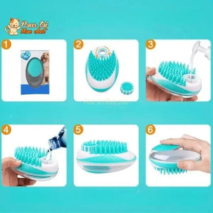 Brosse de bain et de massage pour chat – Toilettage’Chat™ - Pour toi Mon chat