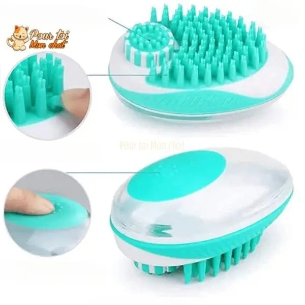 Brosse de bain et de massage pour chat – Toilettage’Chat™ - Pour toi Mon chat