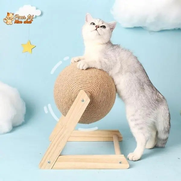 Griffoir brosse boule pour chat - Grif'Ball'Cat™ - Pour toi Mon chat