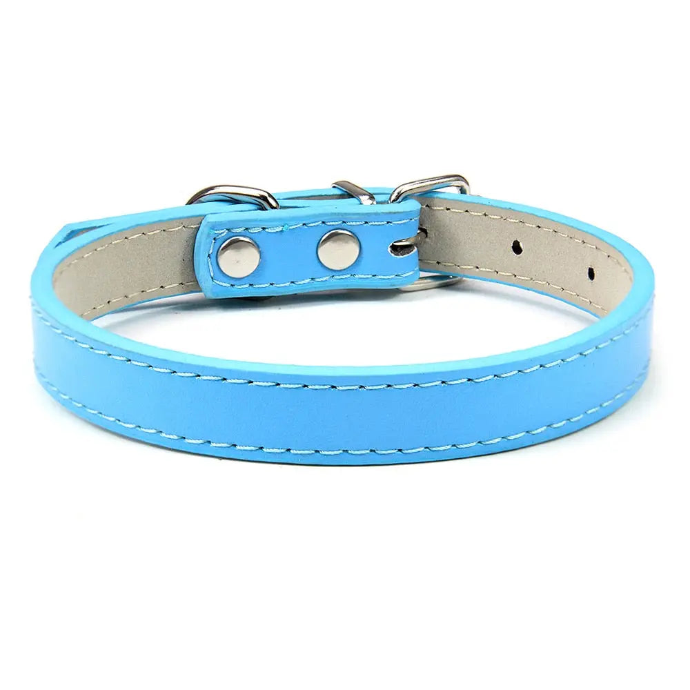 Collier en cuir souple et solide pour chat Pour toi Mon chat