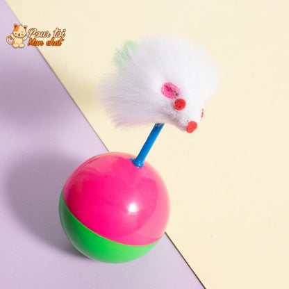 Balle culbuto avec souris - Souris'On'Ball™ - Pour toi Mon chat