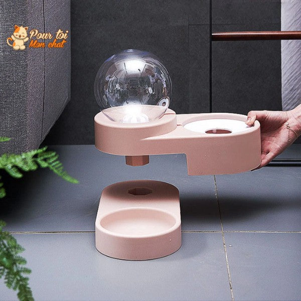 Distributeur d'Eau pour Chat 2 en 1 - Districat™ - Pour toi Mon chat