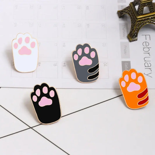 Épingles colorées de pattes de chat Pour toi Mon chat