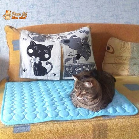 Tapis rafraîchissant & reposant - CHATauFrais™ - Pour toi Mon chat
