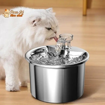 Fontaine à eau automatique HygiènePlus™ Inox Edition pour chat
