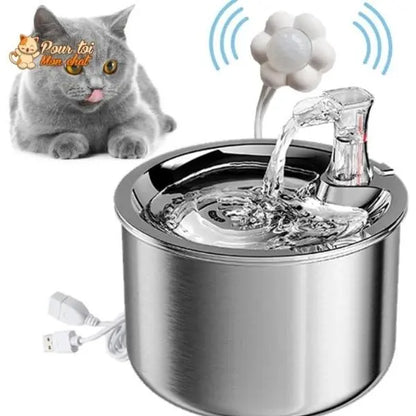 Fontaine à eau pour chat avec capteur de mouvement - Pour toi Mon chat