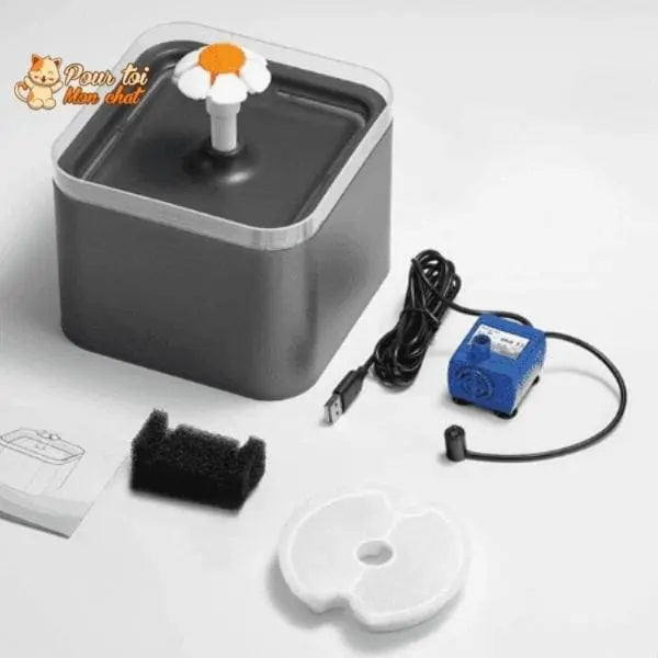 Fontaine à eau pour chats avec éclairage LED - Pour toi Mon chat