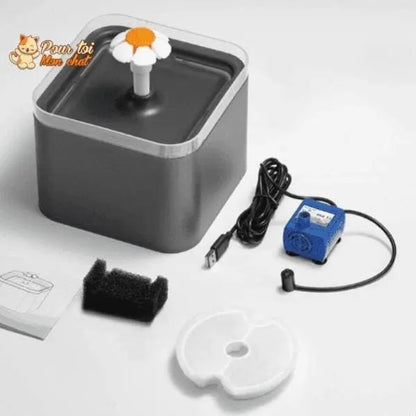 Fontaine à eau pour chats avec éclairage LED - Pour toi Mon chat