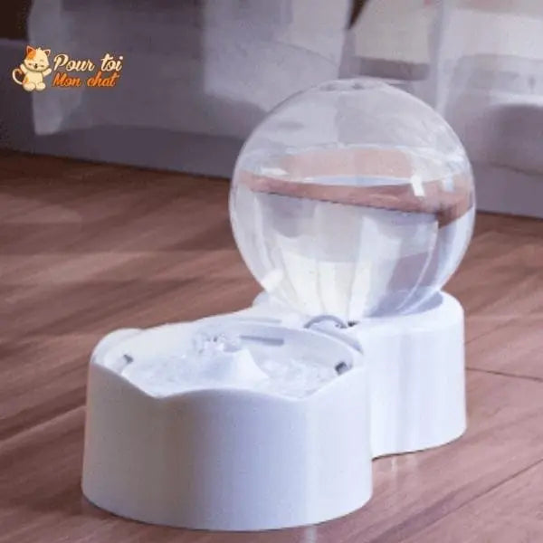 Fontaine pour chat avec pompe à eau silencieuse avec capteur de mouvement - Pour toi Mon chat