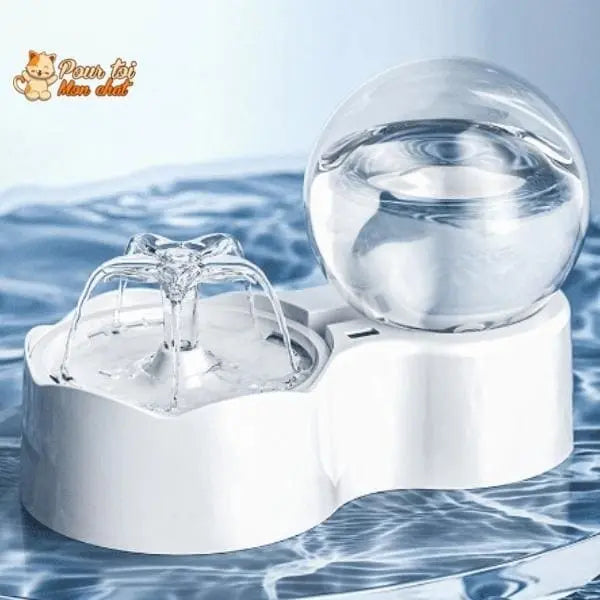 Fontaine pour chat avec pompe à eau silencieuse avec capteur de mouvement - Pour toi Mon chat