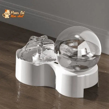 Fontaine pour chat avec pompe à eau silencieuse avec capteur de mouvement - Pour toi Mon chat