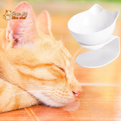 Gamelle Tête de Chat 2 en 1 - Cat'Twin'Bowl™ - Pour toi Mon chat