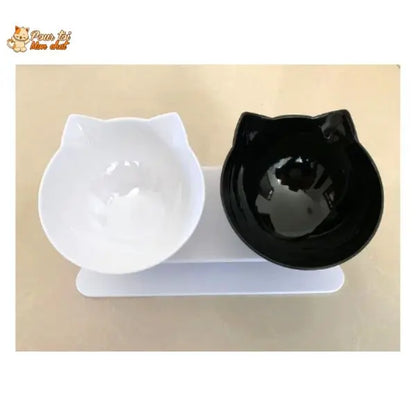 Gamelle Tête de Chat 2 en 1 - Cat'Twin'Bowl™ - Pour toi Mon chat