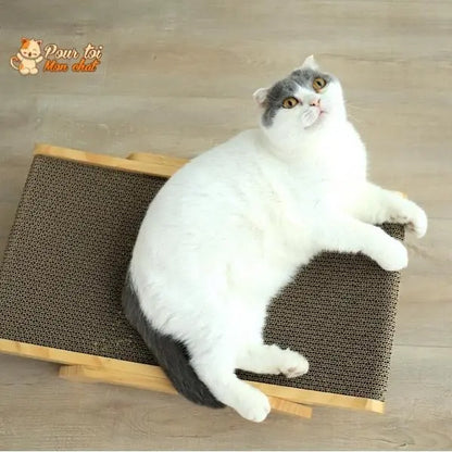 La planche à gratter 3 en 1 Griffoir, Lit, Jouet - pour Chat - Grat’Minou™ - Pour toi Mon chat