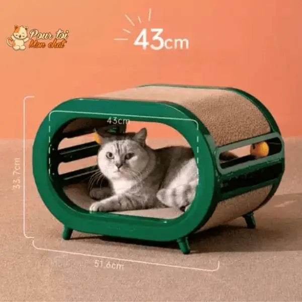 Griffoir ludique, design et spacieux pour chats - Pour toi Mon chat