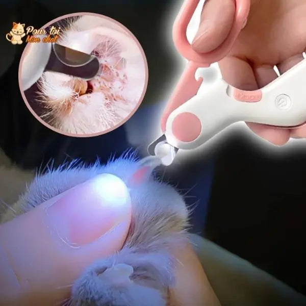 Coupe ongles sécurisé à LED - chat - chien - lapin - GriffouNet’™ - Pour toi Mon chat