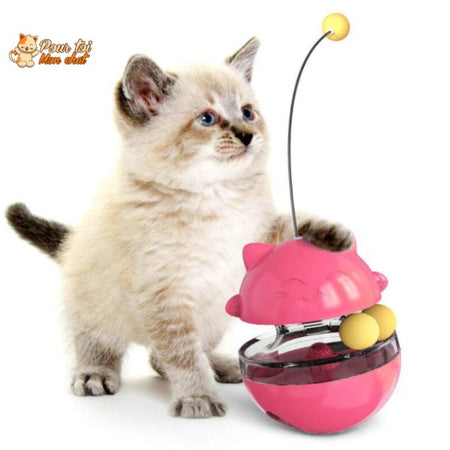 Jouet Distributeur de Friandises pour Chat - Chat’Culbuto™ - Pour toi Mon chat