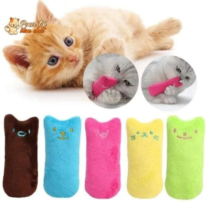 Jouet en peluche pouvant être garni d’herbe à chat - MonDoudouChat™ - Pour toi Mon chat