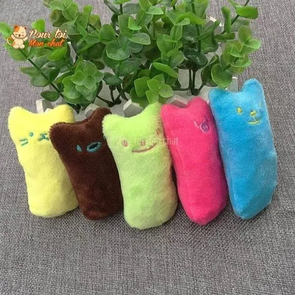 Jouet en peluche pouvant être garni d’herbe à chat - MonDoudouChat™ - Pour toi Mon chat
