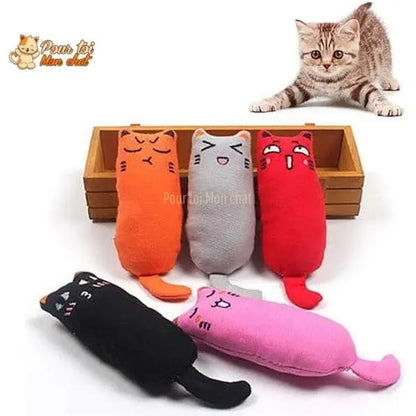 Jouet en peluche pouvant être garni d’herbe à chat - MonDoudouChat™ - Pour toi Mon chat