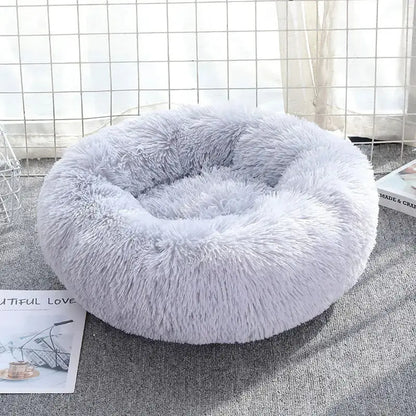 Lit à long poil apaisant en forme de donut pour chat Pour toi Mon chat