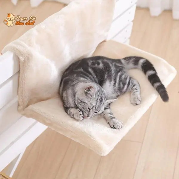 Lit doux pour fenêtre, pied de lit et radiateur - Pour chat - Poz’Hamac™ - Pour toi Mon chat