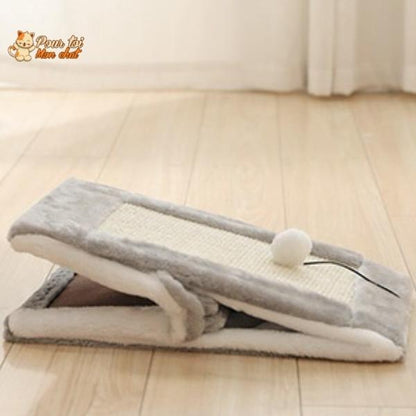 Niche pour Chat avec Grattoir - Crazybed™ - Pour toi Mon chat