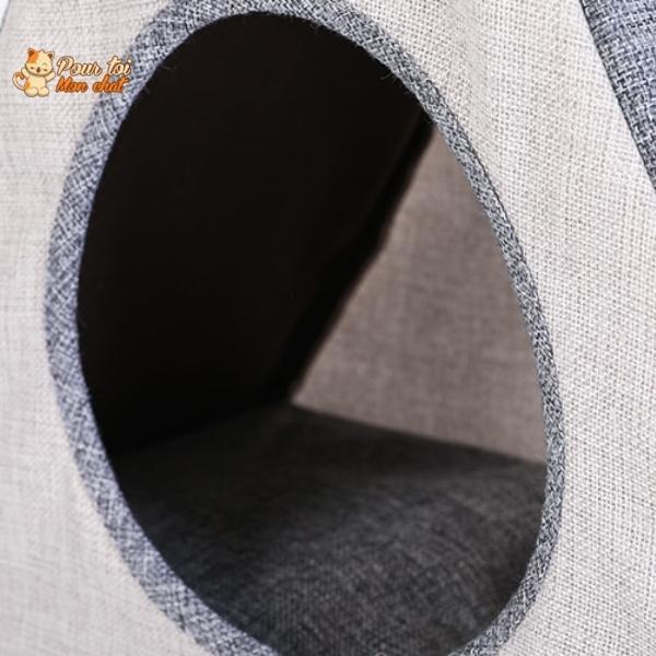 Niche pour Chat avec Grattoir - Crazybed™ - Pour toi Mon chat