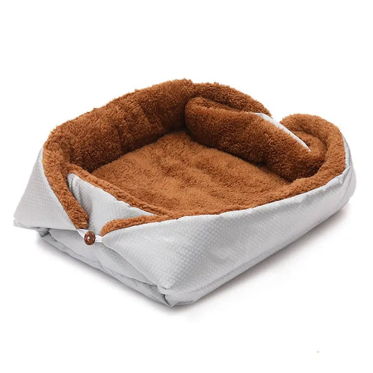 Lit long en peluche pour chat Pour toi Mon chat