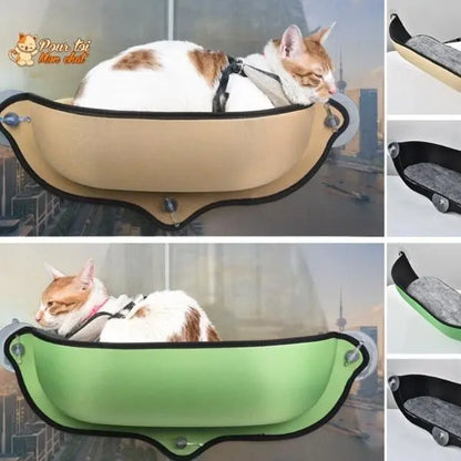 Lit suspendu à ventouses pour chat - Hamac-Fenêtre-Chat™ - Pour toi Mon chat