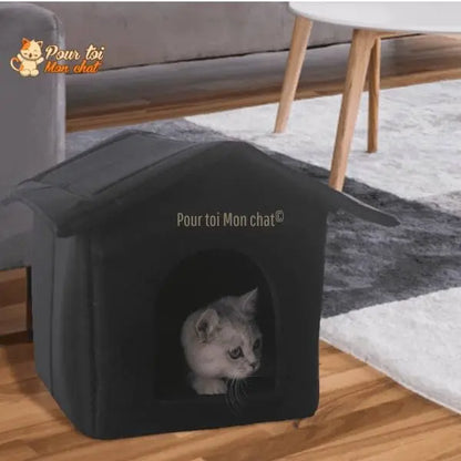 MAISON ÉTANCHE POUR CHAT D’EXTÉRIEUR - CABANE4CAT™ - Pour toi Mon chat