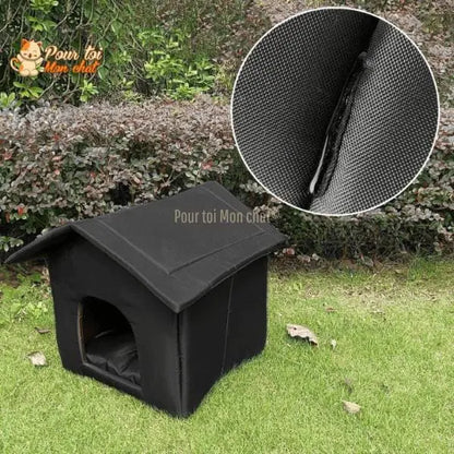 MAISON ÉTANCHE POUR CHAT D’EXTÉRIEUR - CABANE4CAT™ - Pour toi Mon chat