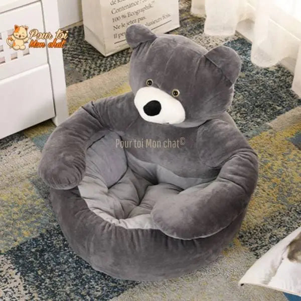 NICHE EN PELUCHE OURSON POUR CHAT - OURSàCHAT™ - Pour toi Mon chat