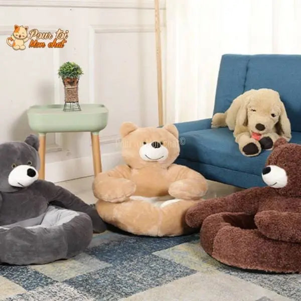 NICHE EN PELUCHE OURSON POUR CHAT - OURSàCHAT™ - Pour toi Mon chat