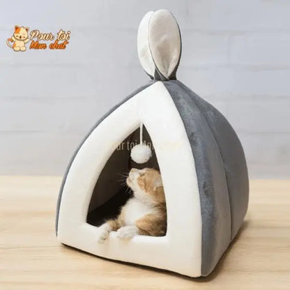 NICHE ORIGINALE À OREILLES DE LAPIN POUR CHAT – Oreill’Chat™ - Pour toi Mon chat