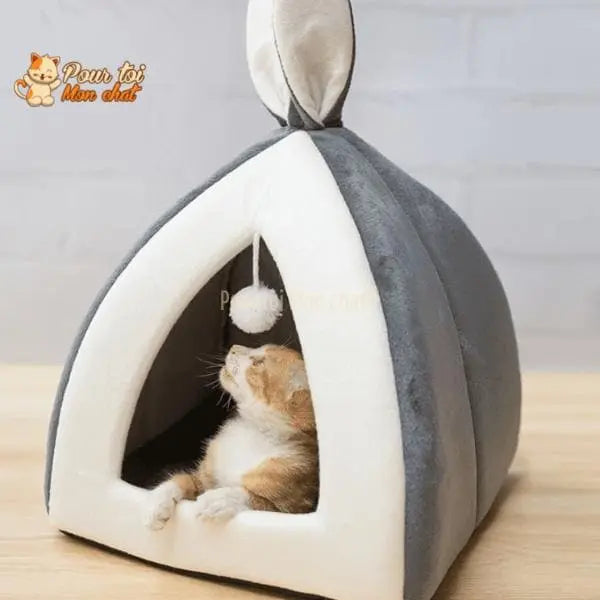 NICHE ORIGINALE À OREILLES DE LAPIN POUR CHAT – Oreill’Chat™ - Pour toi Mon chat