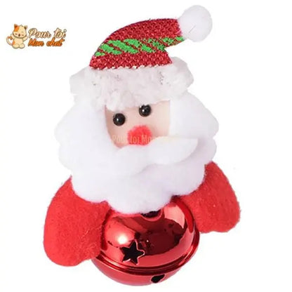 Noël Jouets en Peluche, décors de Noël, Père Noël, Bonhomme de neige, Renne, Nounours, clochette, grelot, poupées - Pour Chat - GrelotNoëlChat™ - Pour toi Mon chat