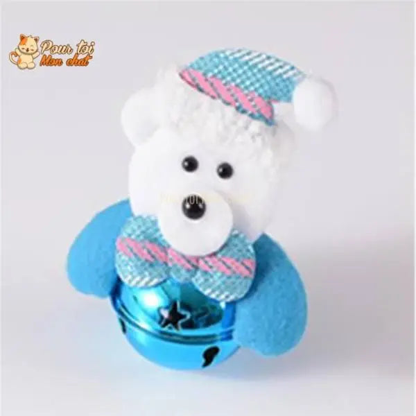 Noël Jouets en Peluche, décors de Noël, Père Noël, Bonhomme de neige, Renne, Nounours, clochette, grelot, poupées - Pour Chat - GrelotNoëlChat™ - Pour toi Mon chat