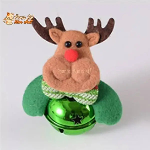 Noël Jouets en Peluche, décors de Noël, Père Noël, Bonhomme de neige, Renne, Nounours, clochette, grelot, poupées - Pour Chat - GrelotNoëlChat™ - Pour toi Mon chat