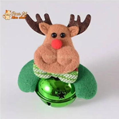 Noël Jouets en Peluche, décors de Noël, Père Noël, Bonhomme de neige, Renne, Nounours, clochette, grelot, poupées - Pour Chat - GrelotNoëlChat™ - Pour toi Mon chat