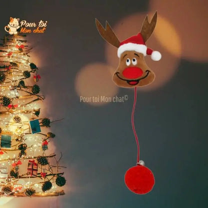 Noël Jouets en Peluche, fourrure, boule, cloche, poupées - Pour Chat - PomponNoëlChat™ - Pour toi Mon chat