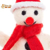 Noël Jouets, boule culbuto en feutre de laine, décors de Noël, Bonhomme de neige - Pour Chat - CulbutoNeigeChat™ - Pour toi Mon chat