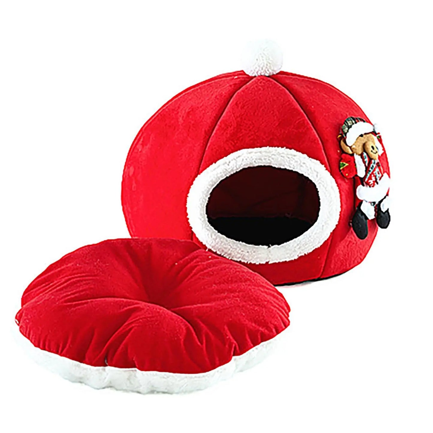 Noël Lit et Coussins en forme de Renne, Citrouille, Botte et Sapin de Noël - pour Chat - NOËLdeCHAT™ - Pour toi Mon chat