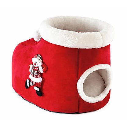 Noël Lit et Coussins en forme de Renne, Citrouille, Botte et Sapin de Noël - pour Chat - NOËLdeCHAT™ - Pour toi Mon chat